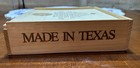 Made In Texas Wooden Star Box Gift Keepsake Storage Trinket Handgun Case
