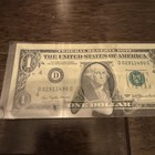 1977  1 Dollar Bill Error Note   misaligned  Misprint  Offset 