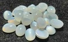  wholesale  Natural White  Moonstone Cabochon  Oval Shape Loose Gemstone