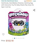 New Hatchimals  Hatchibabies  Hatching Egg With Interactive Toy Age 5 