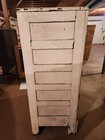 Vintage Wood metal Ice Box Refrigerator 44 75  Tall W racks 3 Doors