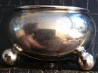 German 800 Silver Antique Salt Cellar Otto Wolter Bal Feet  Nice 