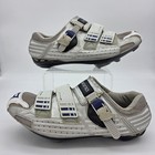 Shimano Road Cycling Shoes Mens 10 5 Sh-r085 White Clipless Pedal Spin Spd