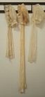 Antique Hand Made Baby Bonnets Lace Embroidery Perfect For French German Dolls