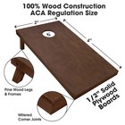 Gosports Regulation Size Wooden Cornhole Boards With Brown Finish And Carry Bag