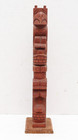 Vtg Northwest Coast Native American Hand Carved Wood Totem Pole 14  Signed-