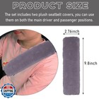 Suvnie 2 Pcs Seat Belt Shoulder Pads  Soft Fluffy Plush Seat Belt Shoulder St