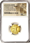 Gold Av Solidus Constantine Iv Byzantine Empire Ad 668-685 Certified Ngc Ms