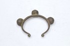 African Bronze Old Metal Bell Bracelet Ghana