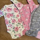 Gerber Baby Long Sleeve Bodysuits Size 0-3 Mo - Bundle Of 6  5-nwot
