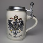 Vintage German Beer Stein Bavaria Eagle Pewter Lid 0 5l Made In Germany 7   
