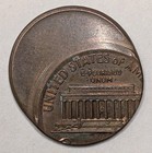 1982-1989 Lincoln Memorial Cent Zinc Au  Struck 50  Off Center O c Mint Error