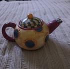 Hand Painted Debbie Mumm Sakura China Ceramic Sunflower Teapot New 1998 Nwt