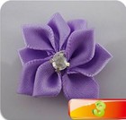 Flower Satin Ribbon Bow Appliques - Diy Craft Decors Clothing Appliques 20pieces