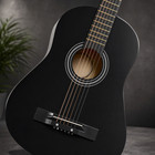 38 Inch Acoustic Guitar Starter Kit Black Beginner Bundle Bag Tuner Picks Strap