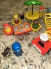 Vintage Fisher Price Little People Outdoor Patio   Barbecue Set - 37 Pieces