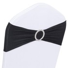 50 Pcs Spandex Stretch Chair Sashes Bows For Wedding Reception- Universal Ela   