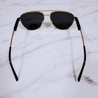 New Auth Prada Aviator Sunglasses Spr69zs 58mm F-gold L-gray T-145 Italy