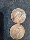 1923 S Peace   1926 Peace Silver Dollars - 90  Silver Spot Silver  2 Face Nice  