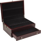 Wallace Dark Walnut Single Drawer Flatware Storage Chest