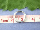 100 Pcs 12mm Dia  1 2mm thickness  Open Jump Rings Findings Silver Plated