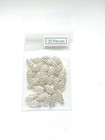 Pkg Of 25 Pcs Sterling Silver  925  Oval Filigree Clasp Findings 6mm X 15mm