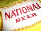 National Beer Uniform Patch - New Vintage - Original  - 7 1 2 X 4 3 4 Inches