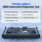     2025 Topdon Ad600s Obd2 Scanner Engine Abs Srs Sas At Tpms Epb Diagnostic Tool