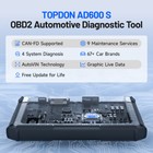     topdon Ad600s Obd2 Scanner Engine Abs Srs Sas At Tpms Epb Diagnostic Scan Tool