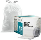 Plasticplace Custom Fit Trash Bags Compatible With Simplehuman Code N  200 Count
