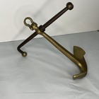 Vintage Antique Style Brass Nautical Ships Boat Anchor 9  Paperweight Desk Decor