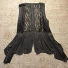 Vocal Y2k Black Lace Vest