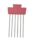 Vintage Pink Goody Metal Hair Pick Lift Comb 3 5  Travel Purse Size Retro