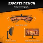 Aoc - Cu34g4hv 34  Va Panel Curved Gaming Monitor  Led  Wqhd  3440x1440   200   