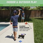 Gosports Portable Size Cornhole Game Set With 6 Bean Bags Wood Design 2 X 1 Feet