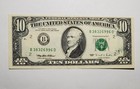 Foldover Print Error   Obstructed Print 1995  10 Frn Error Note Nice Crisp Error