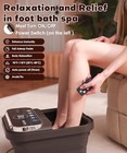 X Large Feet  Foot Spa Bath Massager Heat Soaker Massage Bubble Roller Deep Soak