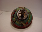 Vintage Antique Tin Spinning Top Air Plane Decorated Collectable Airplanes