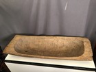 Vintage Large Primitive Hand Carved Bread Dough Bowl Farmhouse Trencher 34 