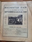 1920 Rochester Fair Nh Program Cold Spring Park Horse Race Carnival Antique