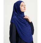 Modefa Premium One Piece Easy Muslim Islamic Instant Long Hijab     Blue