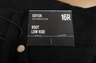 Express Womens Size 16 Regular Black Low Rise Pocketed Editor Bootcut Pant Nwt