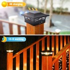 2pack Solar Post Deck Cap Lights Outdoor Fence Dock 4x4 6x6 Led Lamp Pvc Vinyl