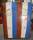 Old Coca Cola Junior  Ice Chest Cooler Flip Top W bottle Opener  Cap Catcher