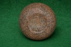 Native American 4  Discodial Cupped In Pink Granite  Authentic Museum Grade   