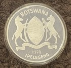 Botswana 10 Pula 1978 Silver Unc Coin Conservation Series Klipspringer