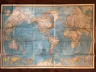 National Geographic  Map The World December 1970