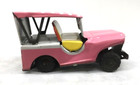 Pink Safari Jeep -tin -  Friction Front Tires