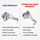 Heavy Duty Manual Juicer Hand Press Lemon Orange Citrus Squeezer Aluminum Alloy