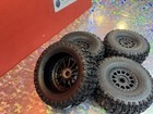 Arrma Dboots Fortress 6s V6 Tires Set 4 17mm Black Newest Metal Hub Mojave Exb